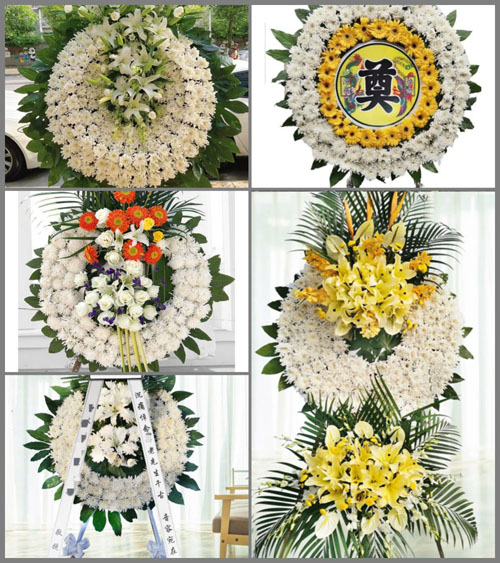 山东青岛莱西市马连庄镇仲家村花圈速递